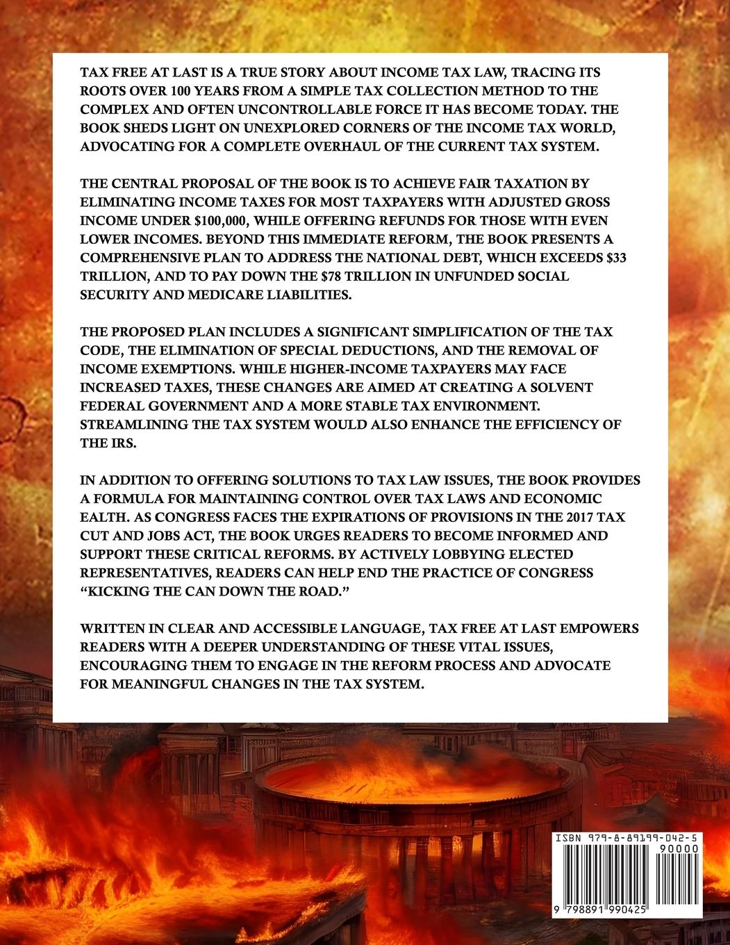 Rückseitencover TAX FREE AT LAST