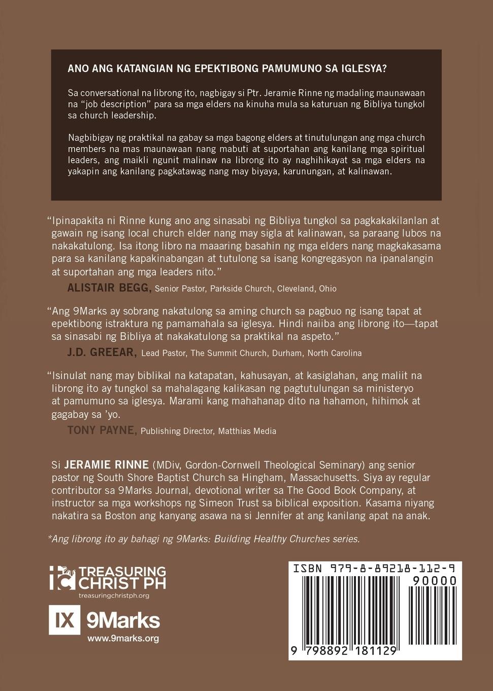 Rückseitencover Church Elders (Taglish)