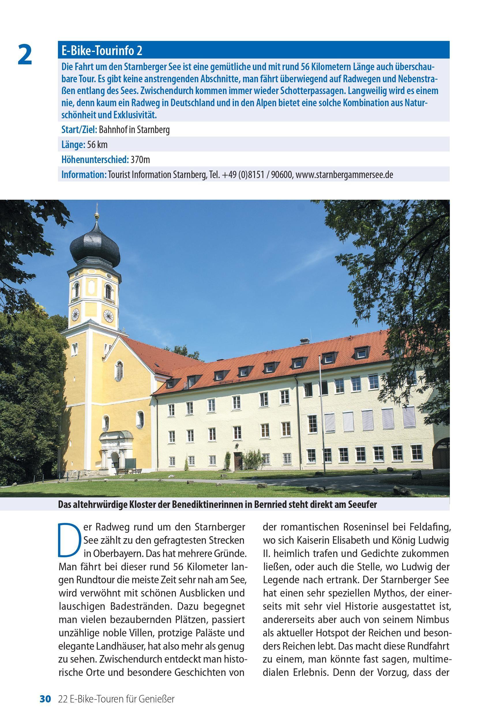 Beispielinhalt (Bild) Die 22 schönsten E-Bike-Touren für Genießer im Alpenvorland, Österreich, Südtirol, Venetien und Friaul