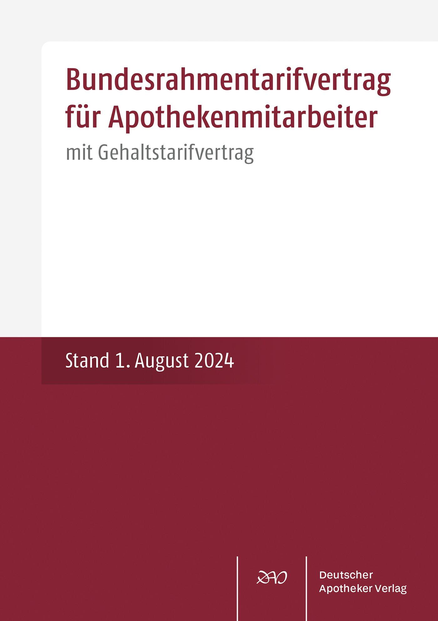 Vorderes Coverbild Bundesrahmentarifvertrag für Apothekenmitarbeiter