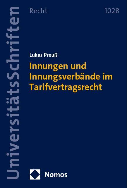 Vorderes Coverbild Innungen und Innungsverbände im Tarifvertragsrecht