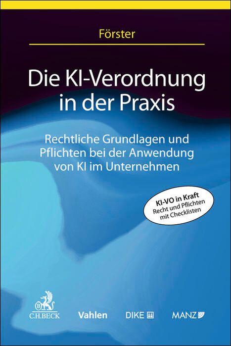 Vorderes Coverbild Die KI-VO in der Praxis