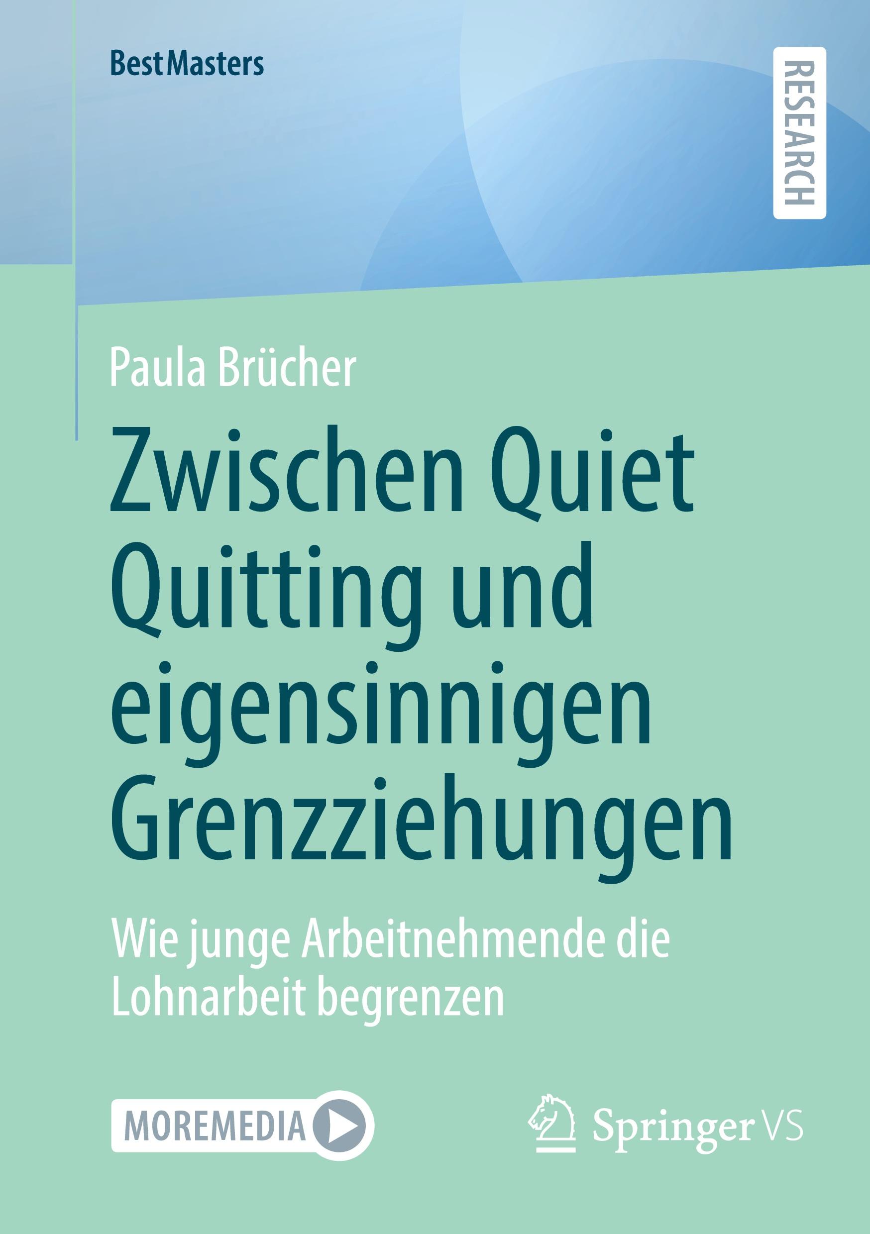 Vorderes Coverbild Zwischen Quiet Quitting und eigensinnigen Grenzziehungen