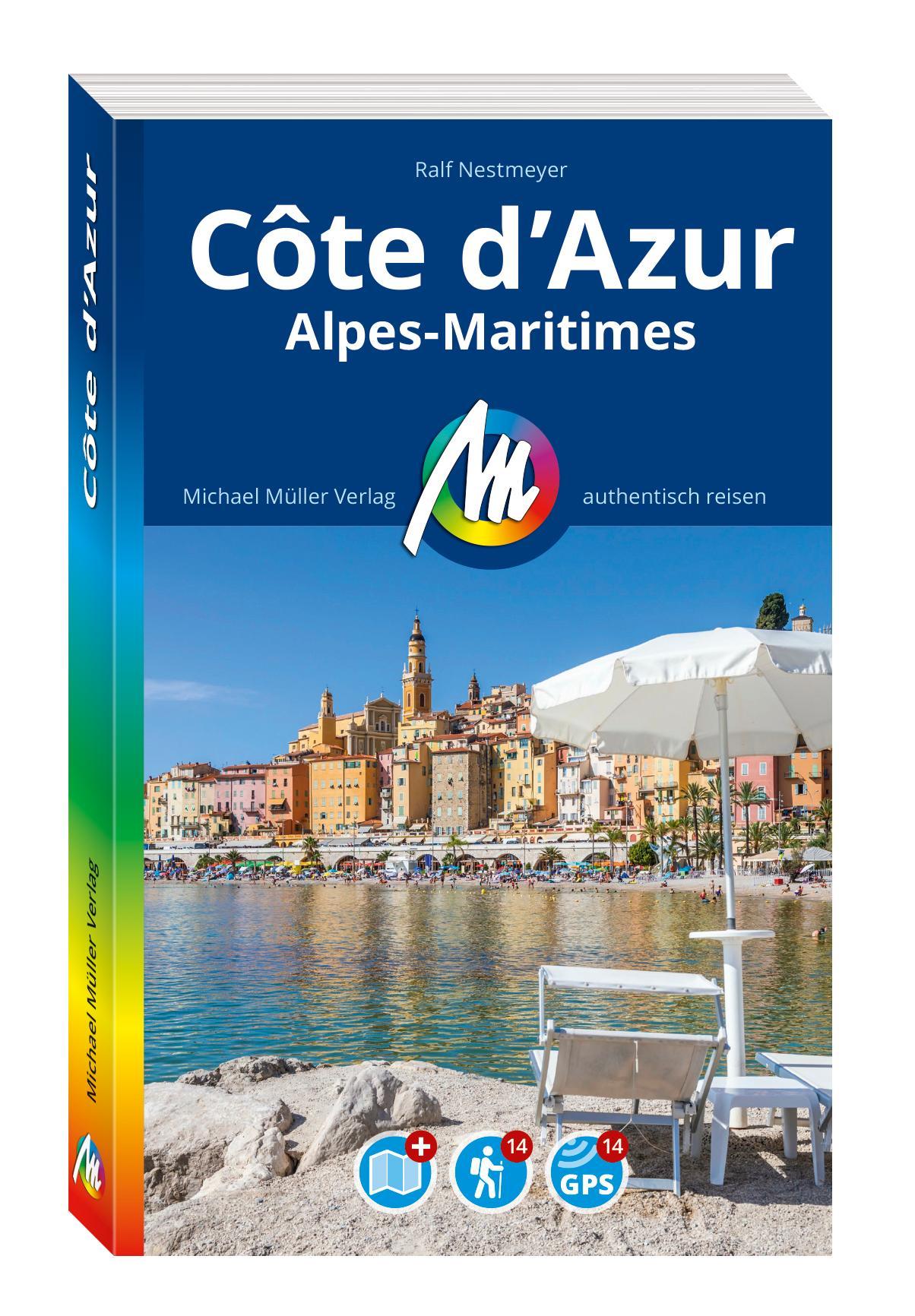 Vorderes Coverbild Côte d'Azur Reiseführer Michael Müller Verlag