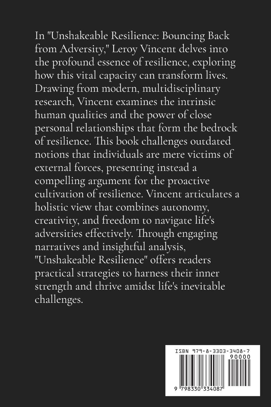 Rückseitencover Unshakeable Resilience