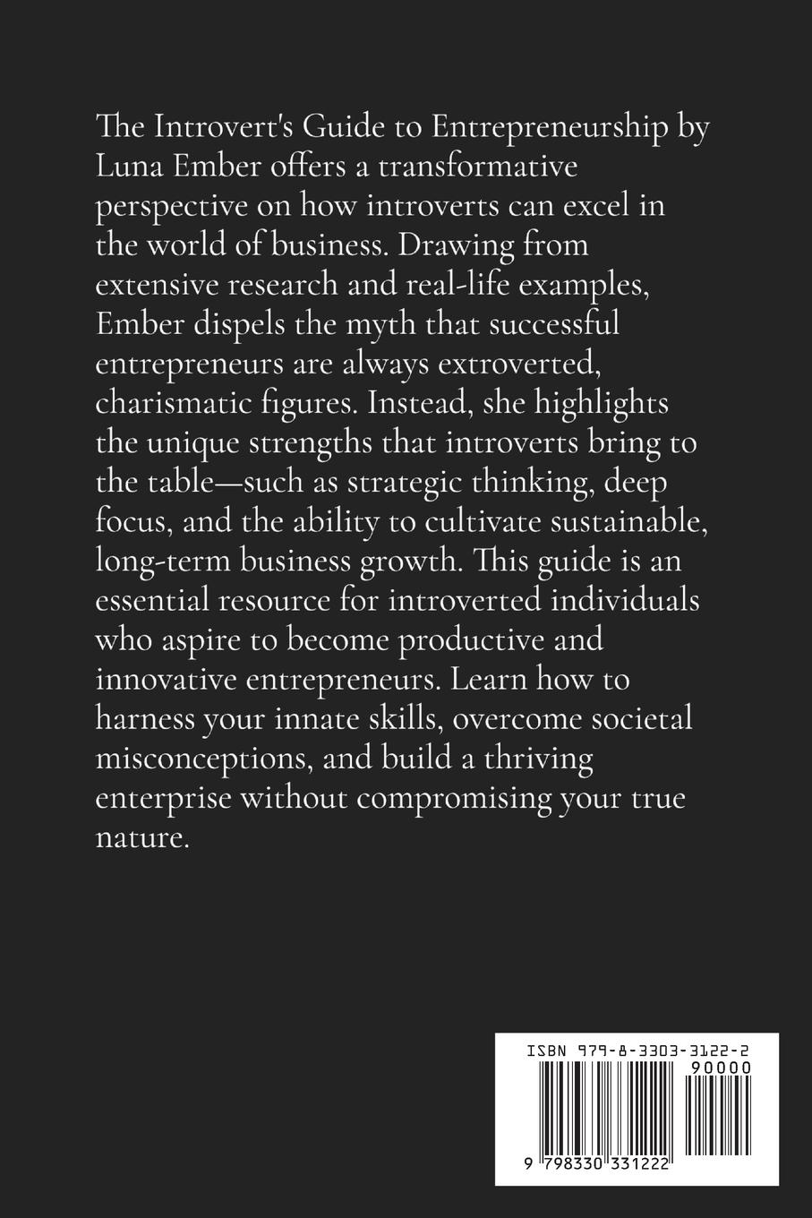 Rückseitencover The Introvert's Guide to Entrepreneurship