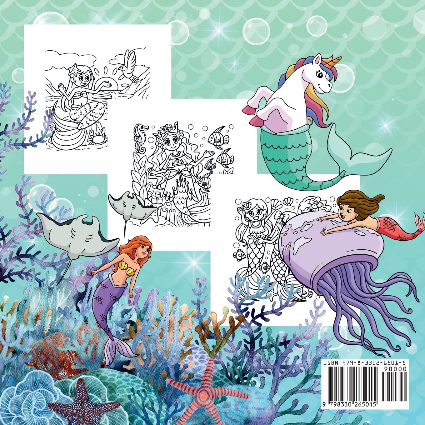 Rückseitencover Mermaid Life Coloring Book