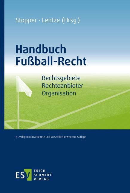 Vorderes Coverbild Handbuch Fußball-Recht