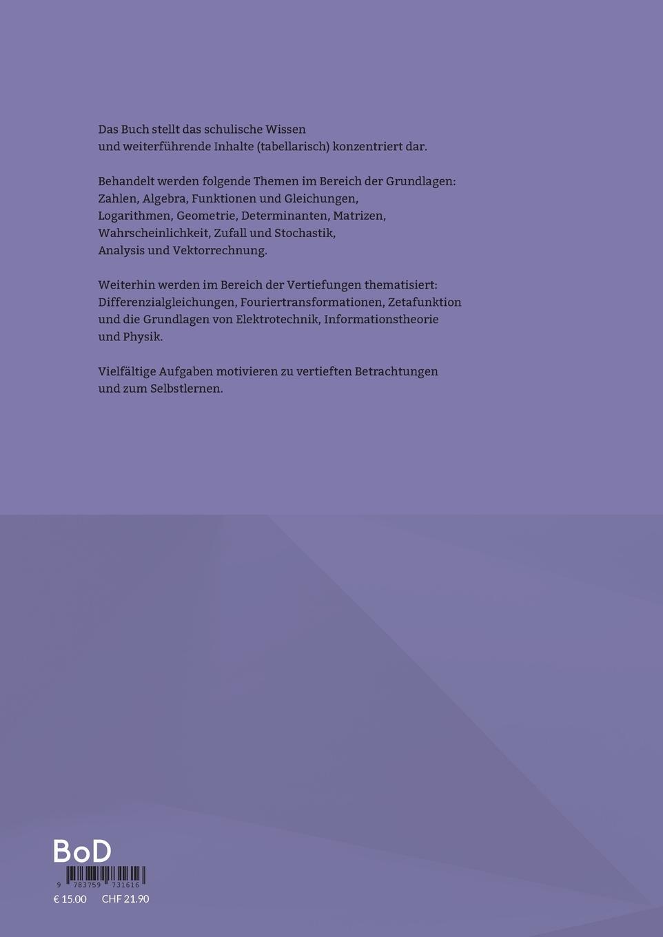 Rückseitencover Mathematik