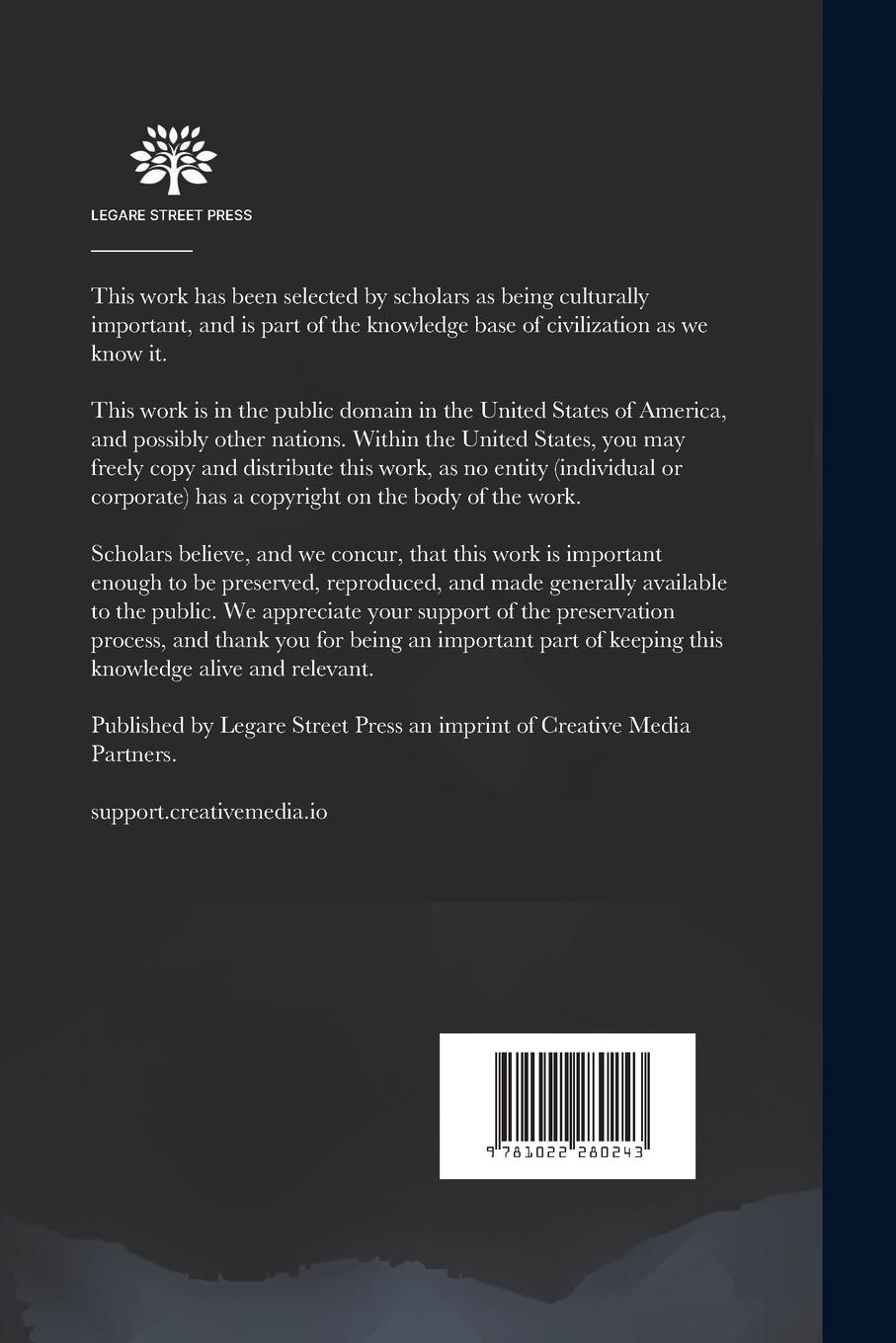 Rückseitencover Opera Omnia, Volume 1...