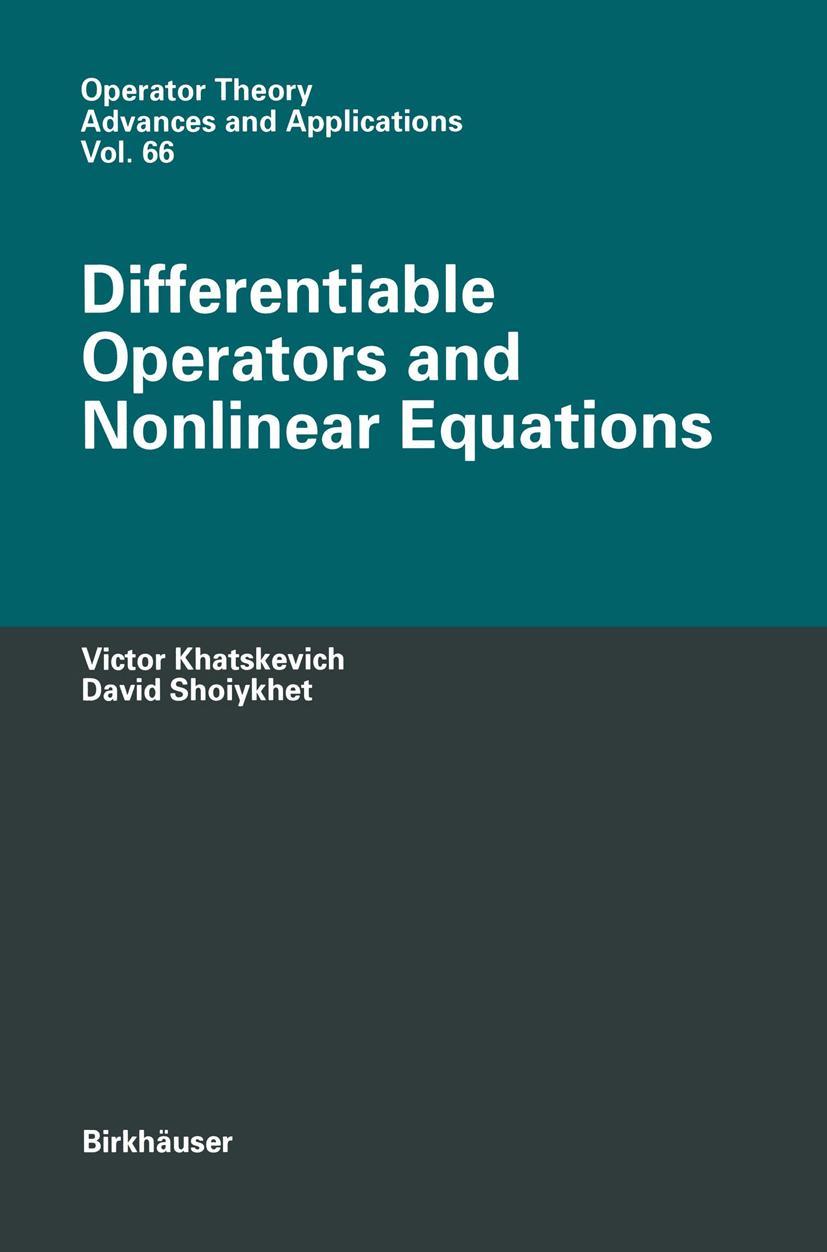 Vorderes Coverbild Differentiable Operators and Nonlinear Equations