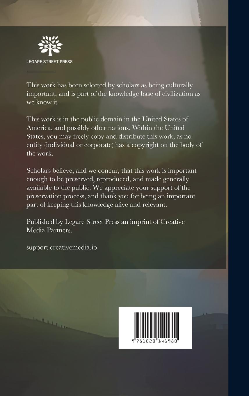 Rückseitencover Monographie Des Orchidées Recueillies Dans La Chaine Des Nil-gherries (indes-orientales) Par M. Perrottet...