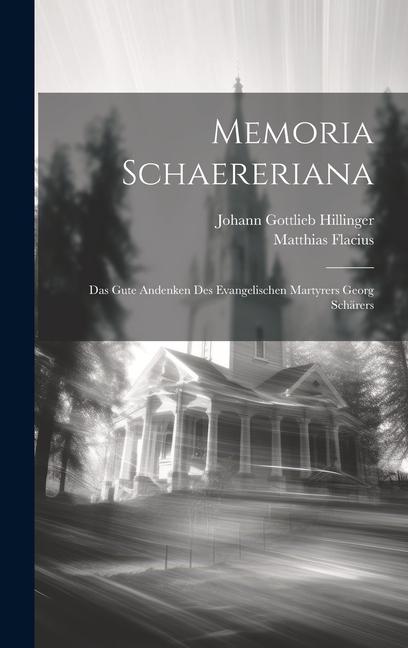 Vorderes Coverbild Memoria Schaereriana