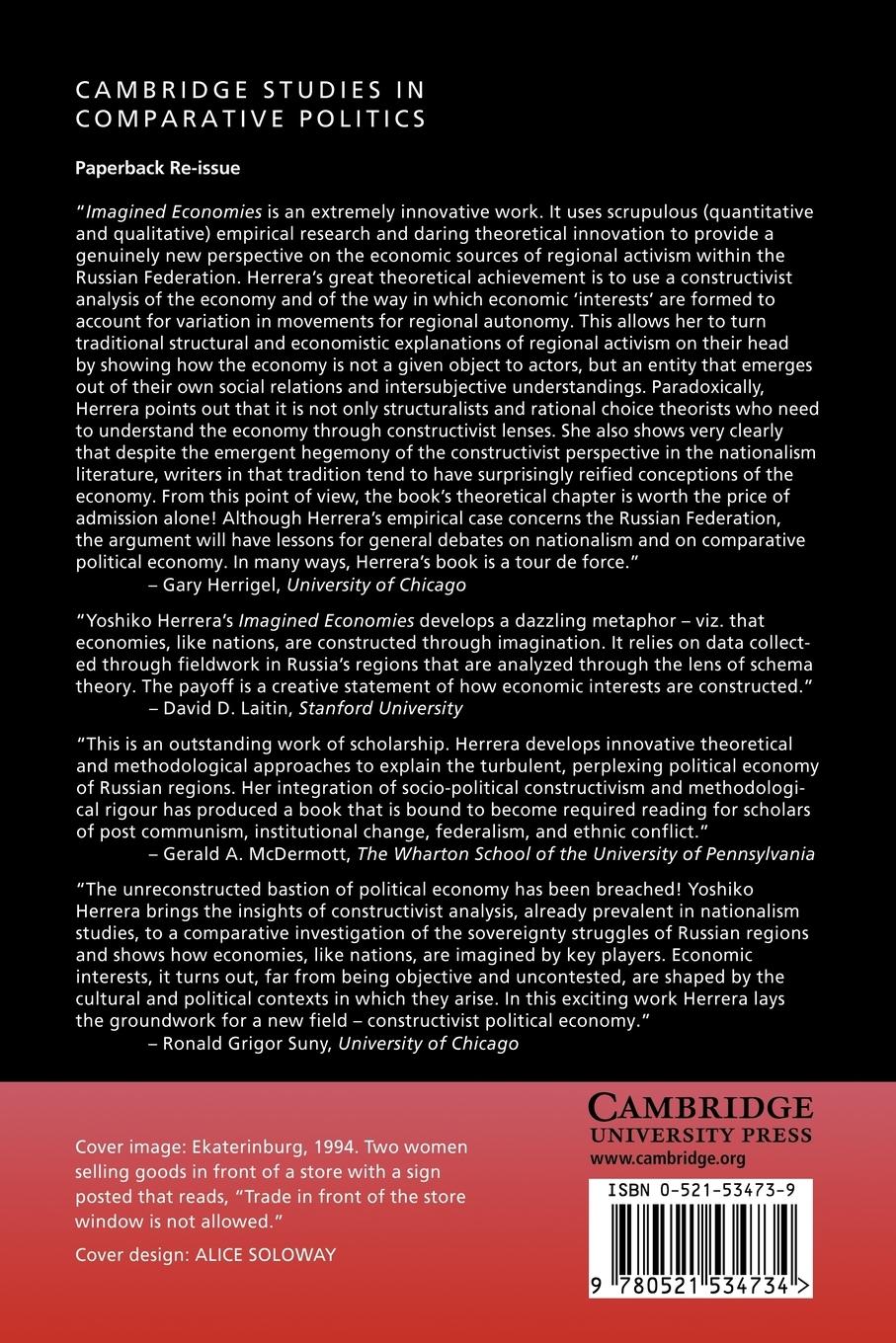 Rückseitencover Imagined Economies