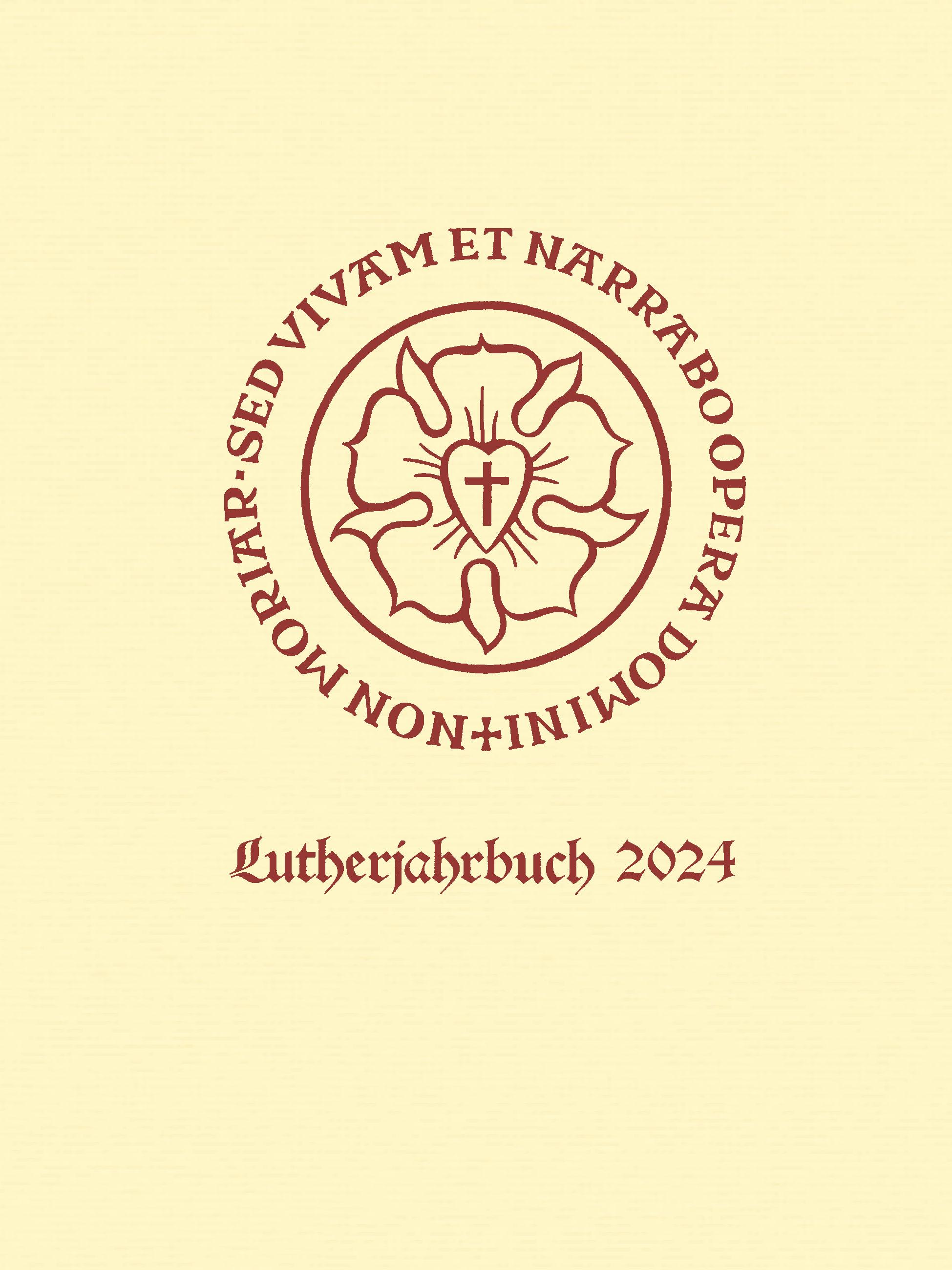 Vorderes Coverbild Lutherjahrbuch 91. Jahrgang 2024
