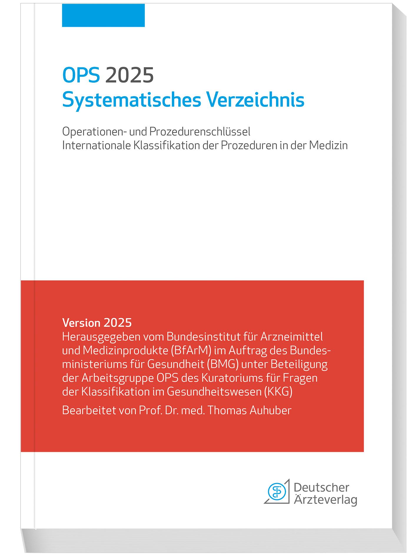 Vorderes Coverbild OPS 2025 Systematisches Verzeichnis