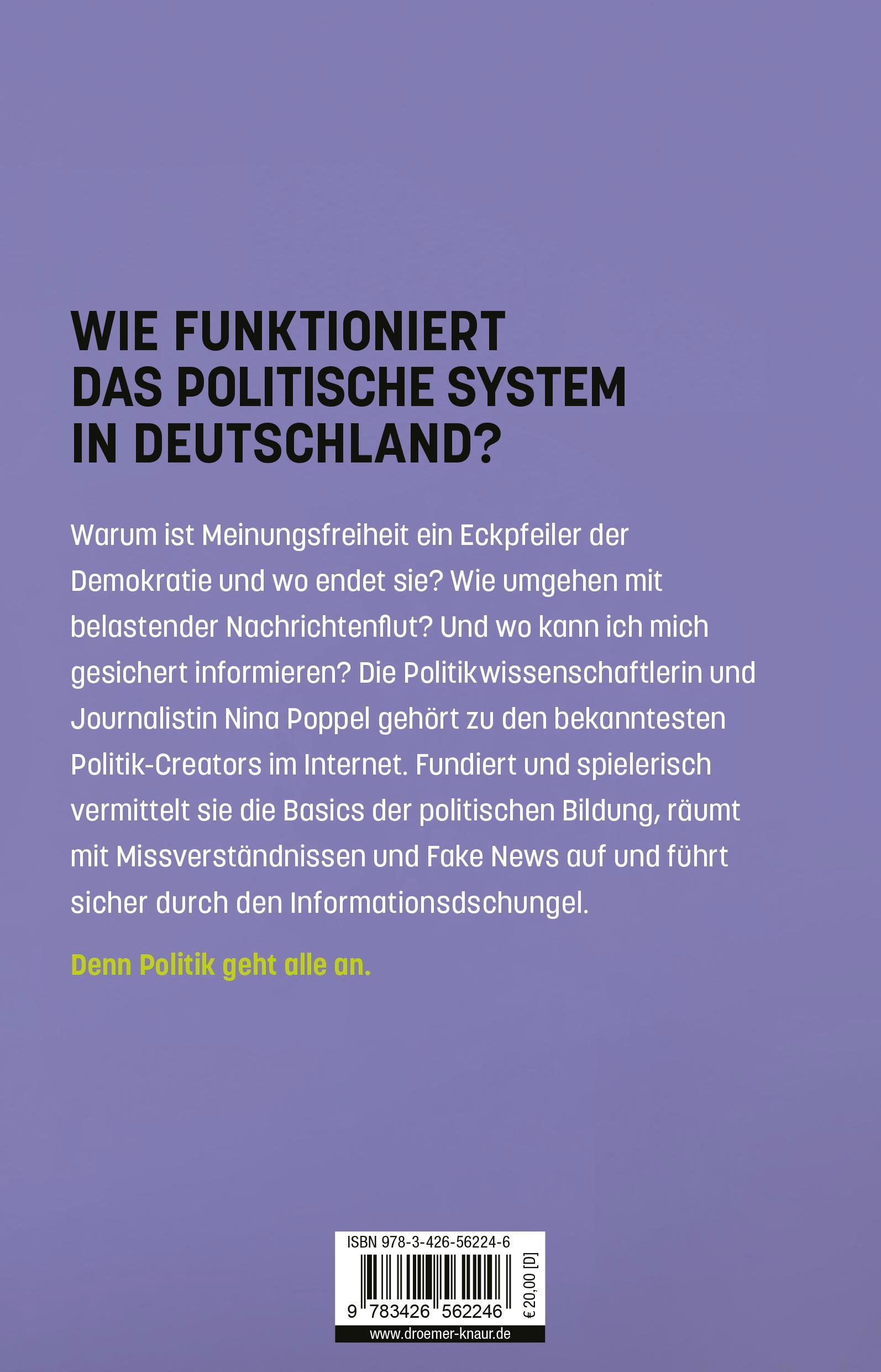 Rückseitencover Endlich Politik verstehen