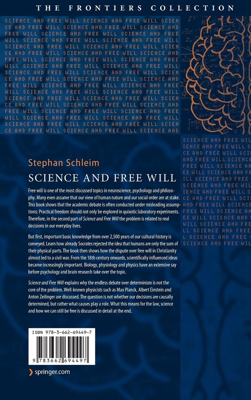 Rückseitencover Science and Free Will
