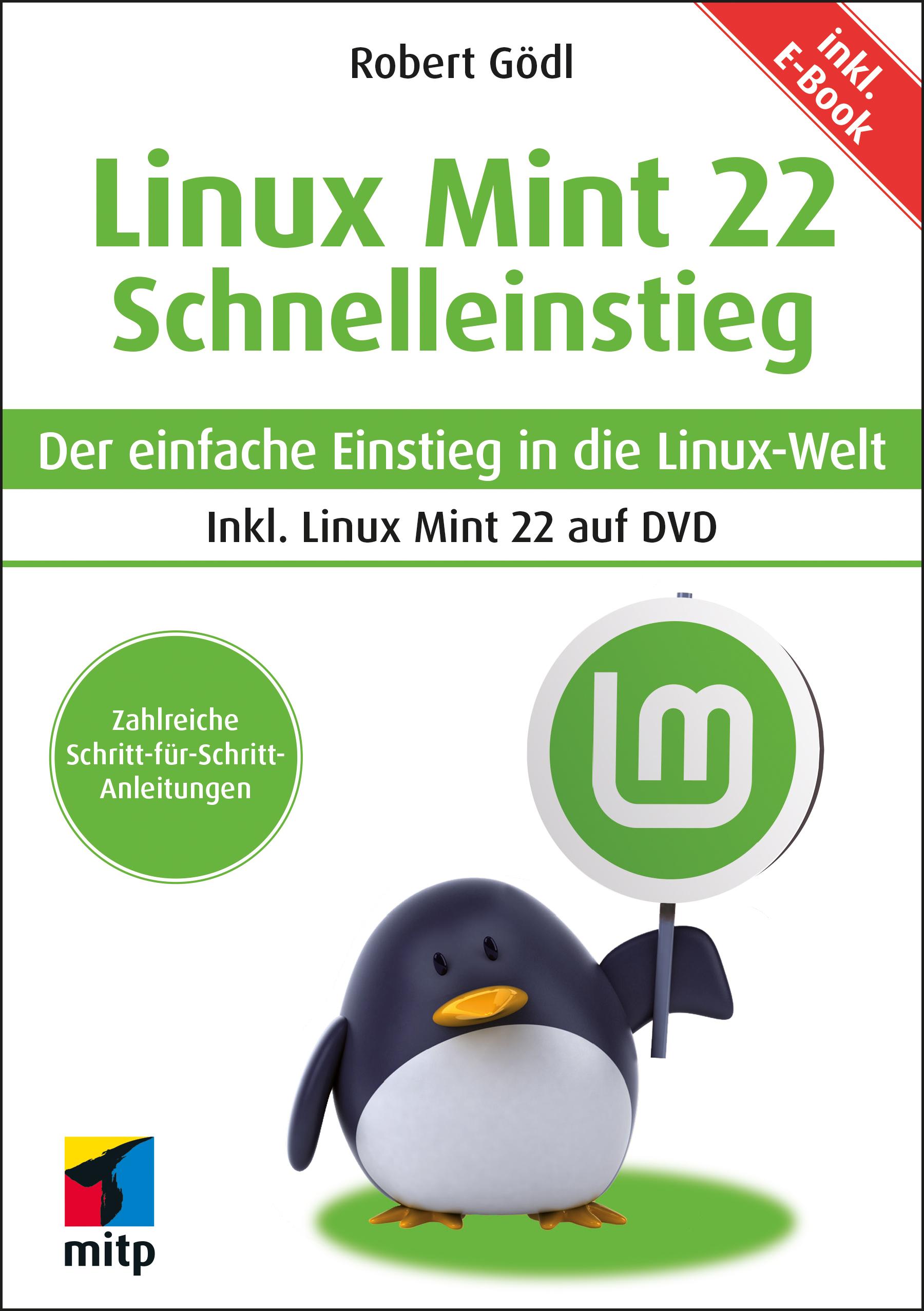 Vorderes Coverbild Linux Mint 22 - Schnelleinstieg