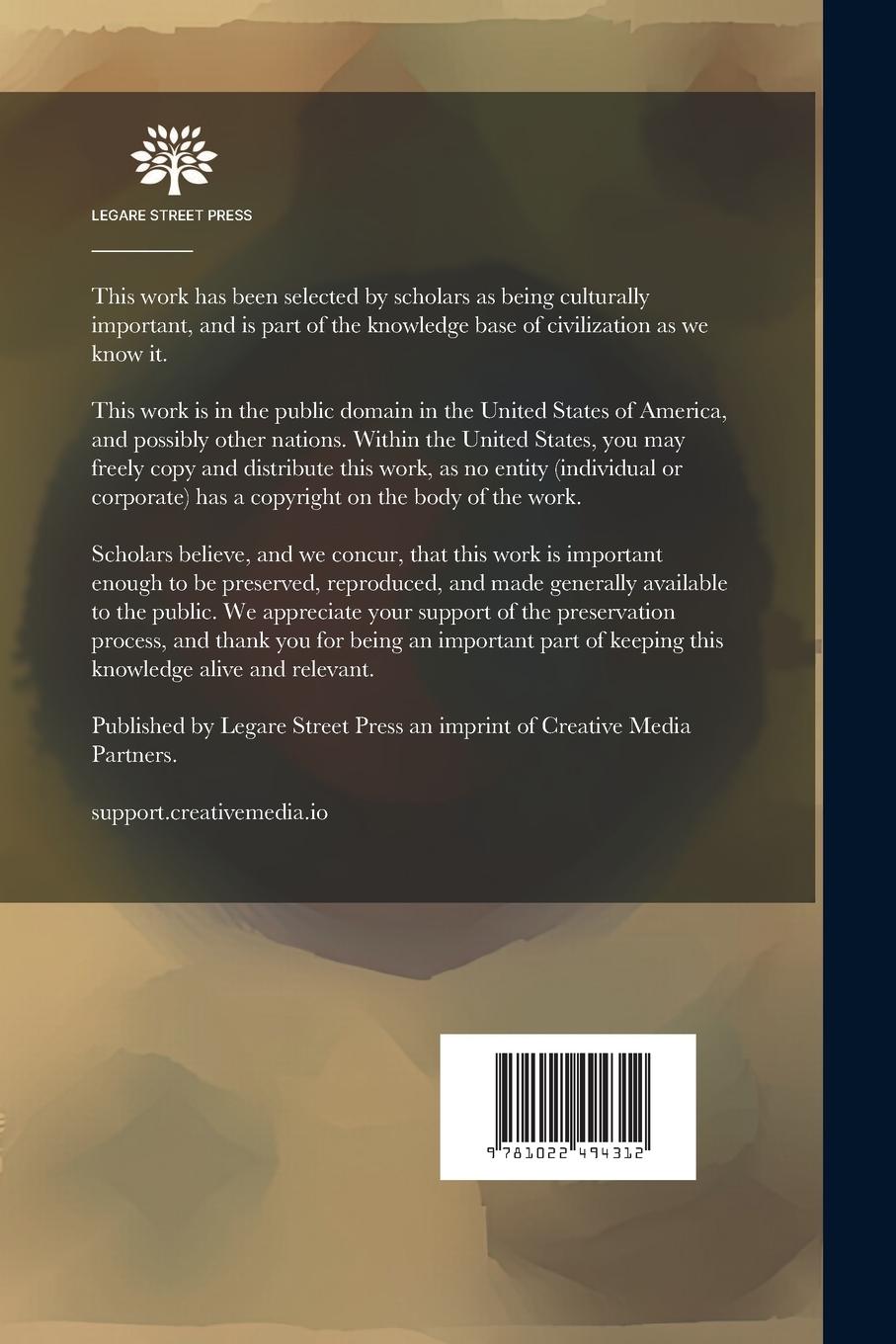 Rückseitencover Outlines of the Philosophy of Universal History Applied to Language and Religion; Volume 1