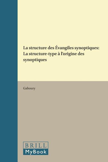 Vorderes Coverbild La structure des Évangiles synoptiques