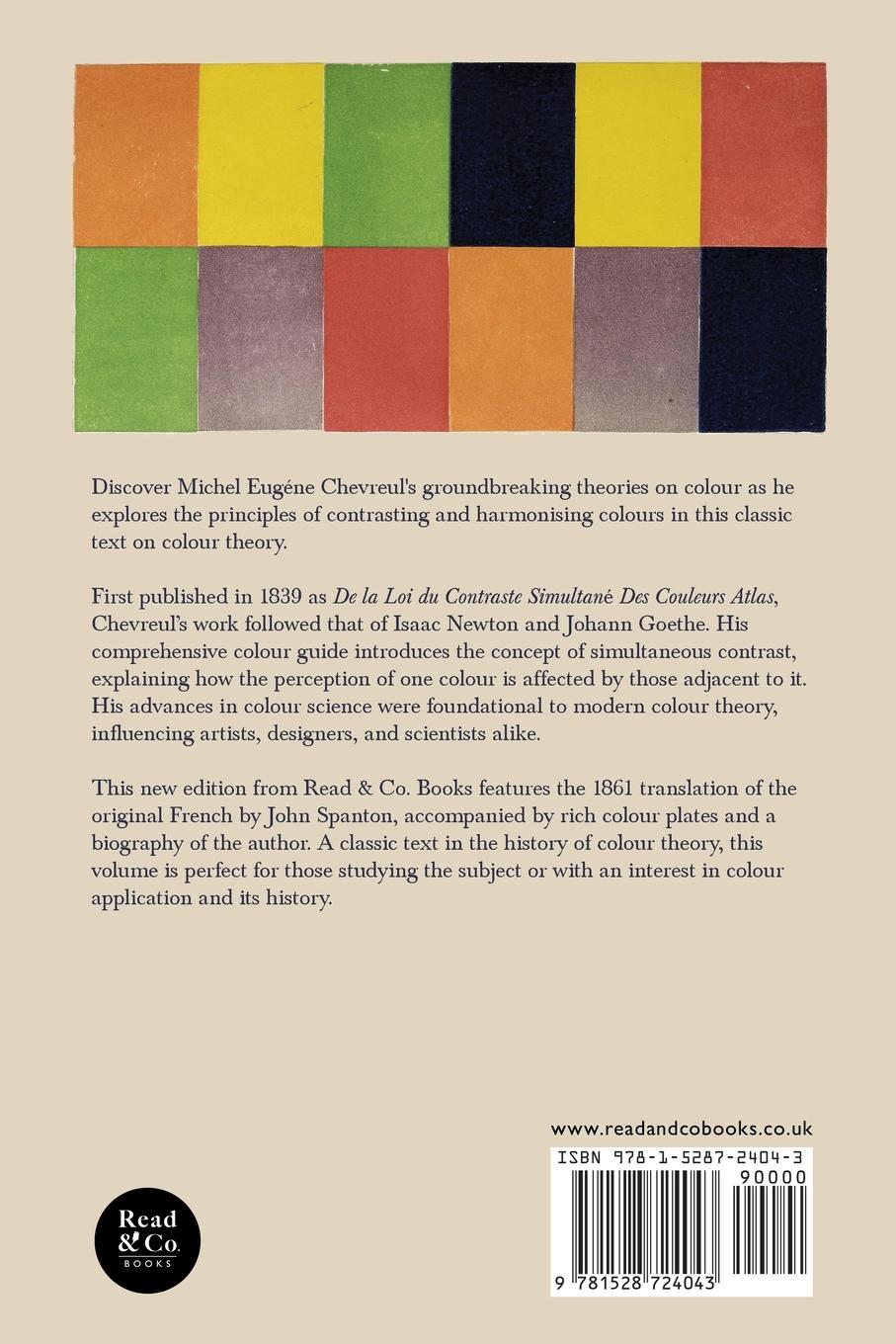 Rückseitencover Chevreul on the Laws of Contrast of Colour