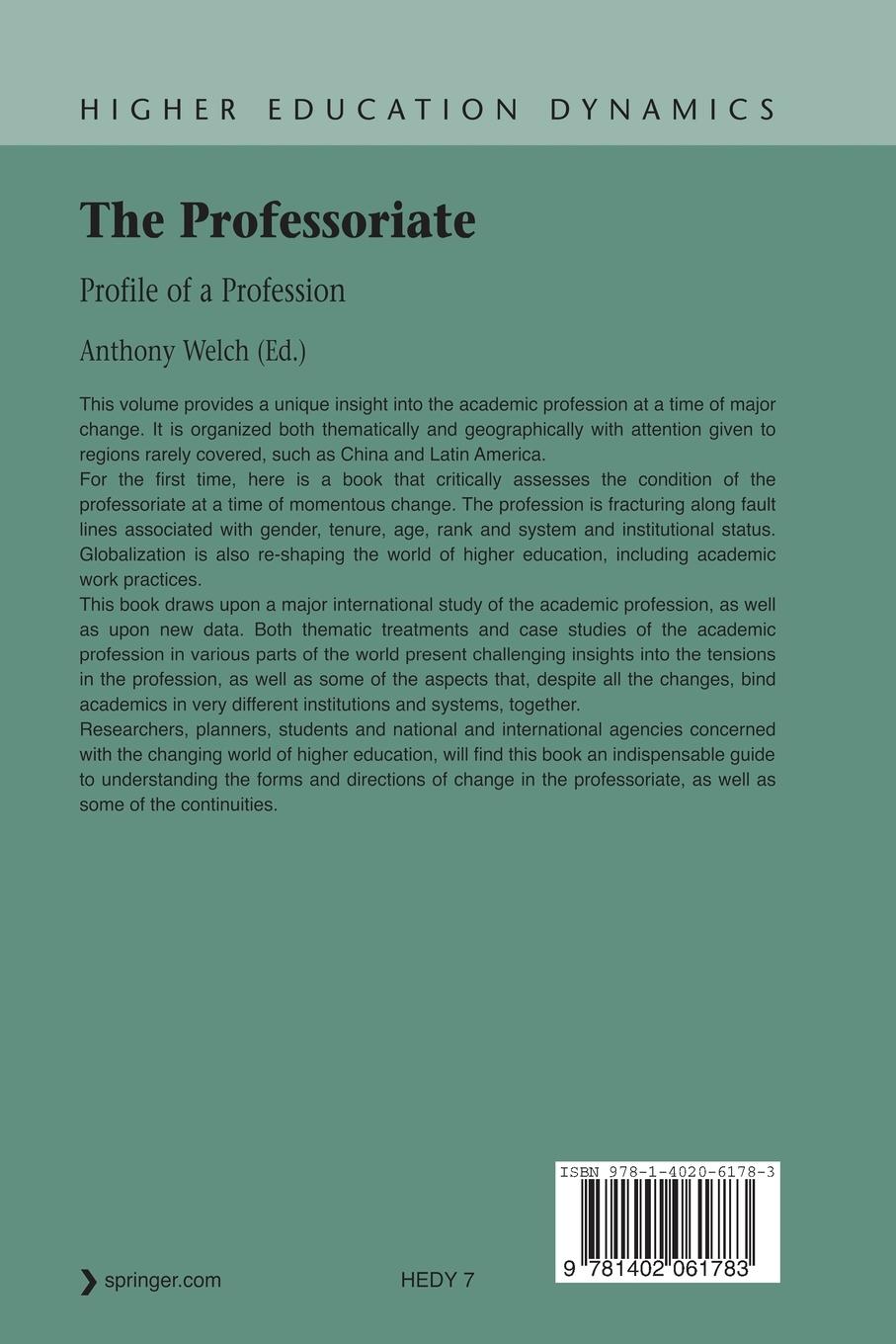 Rückseitencover The Professoriate