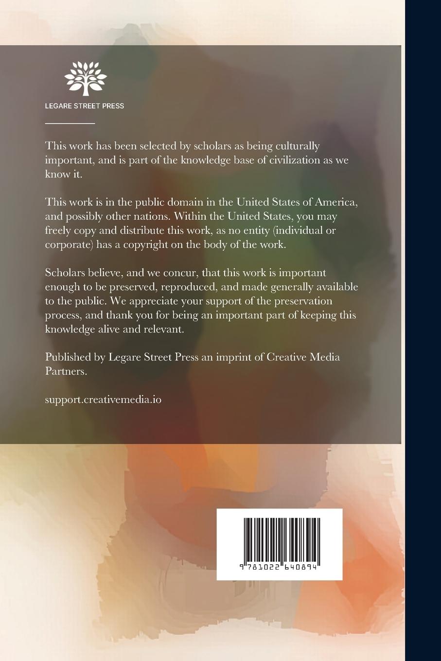 Rückseitencover On The Anatomy Of The Crested Agouti (dasyprocta Cristata, Desm.)