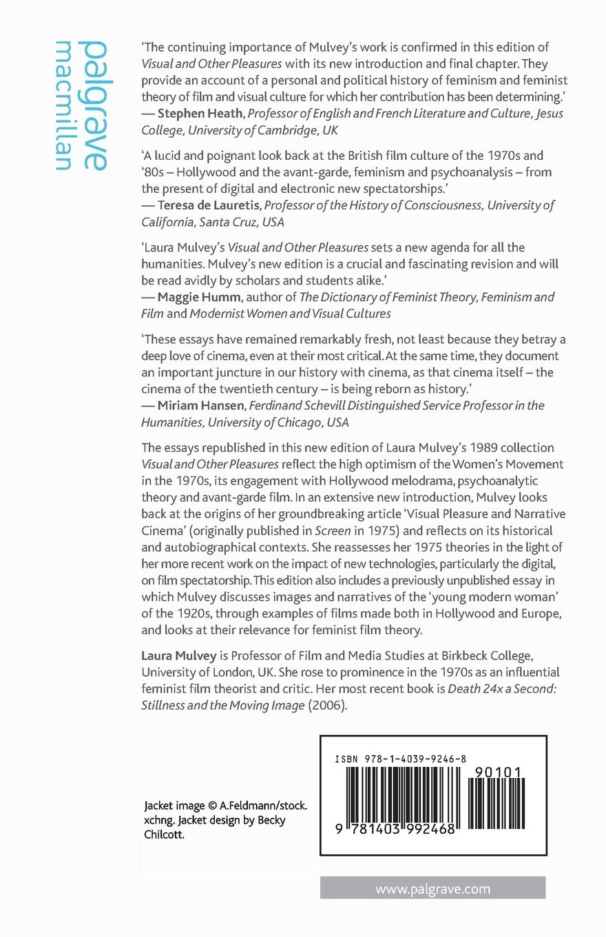 Rückseitencover Visual and Other Pleasures