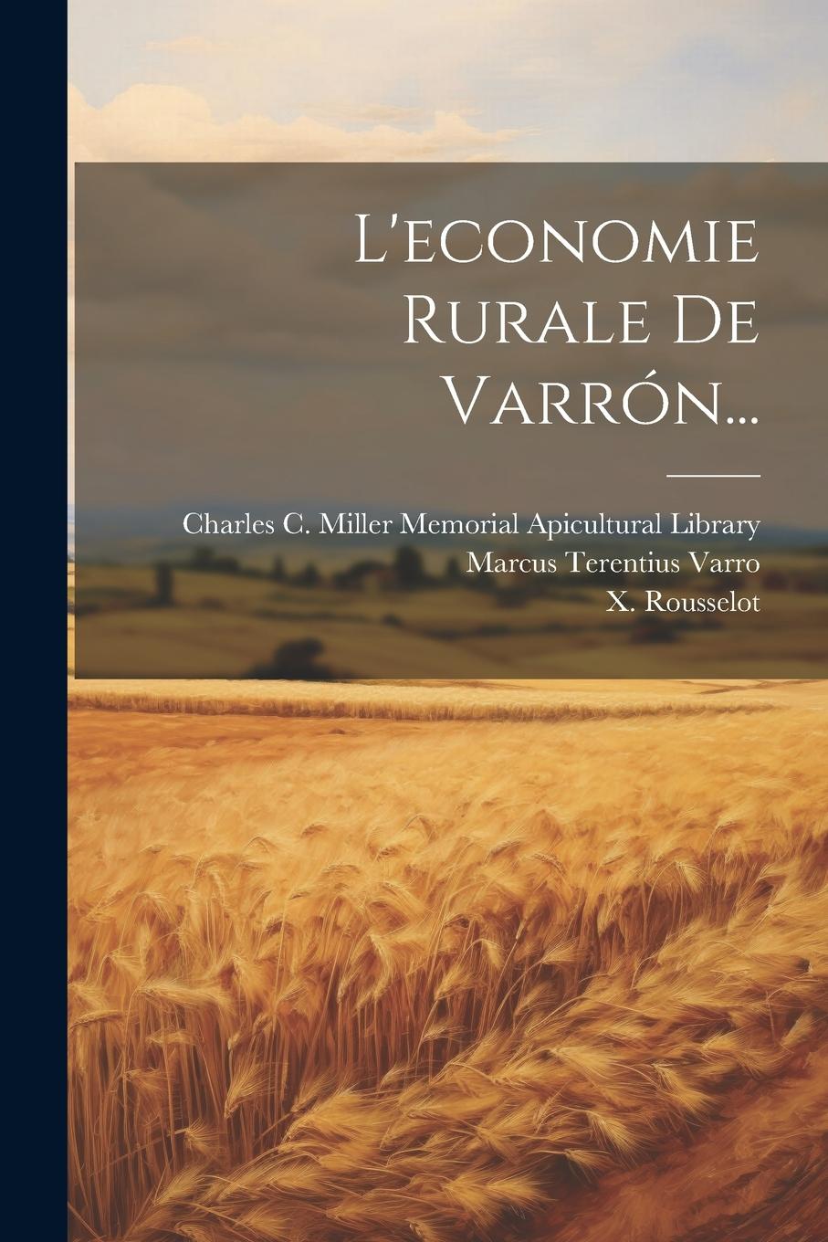 Vorderes Coverbild L'economie Rurale De Varrón...