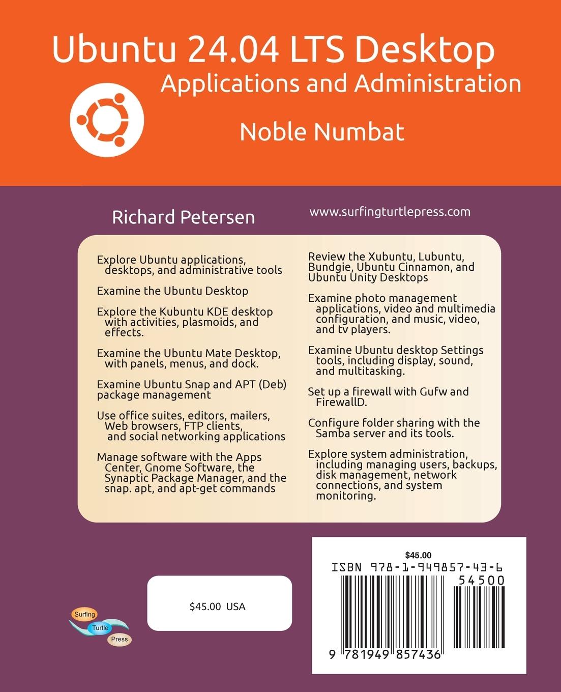 Rückseitencover Ubuntu 24.04 LTS Desktop