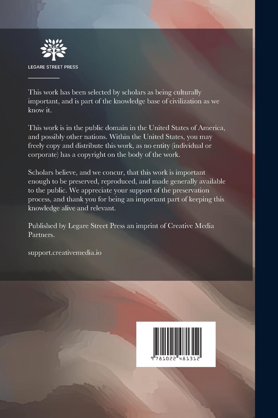 Rückseitencover Historical Records and Studies; Volume 4