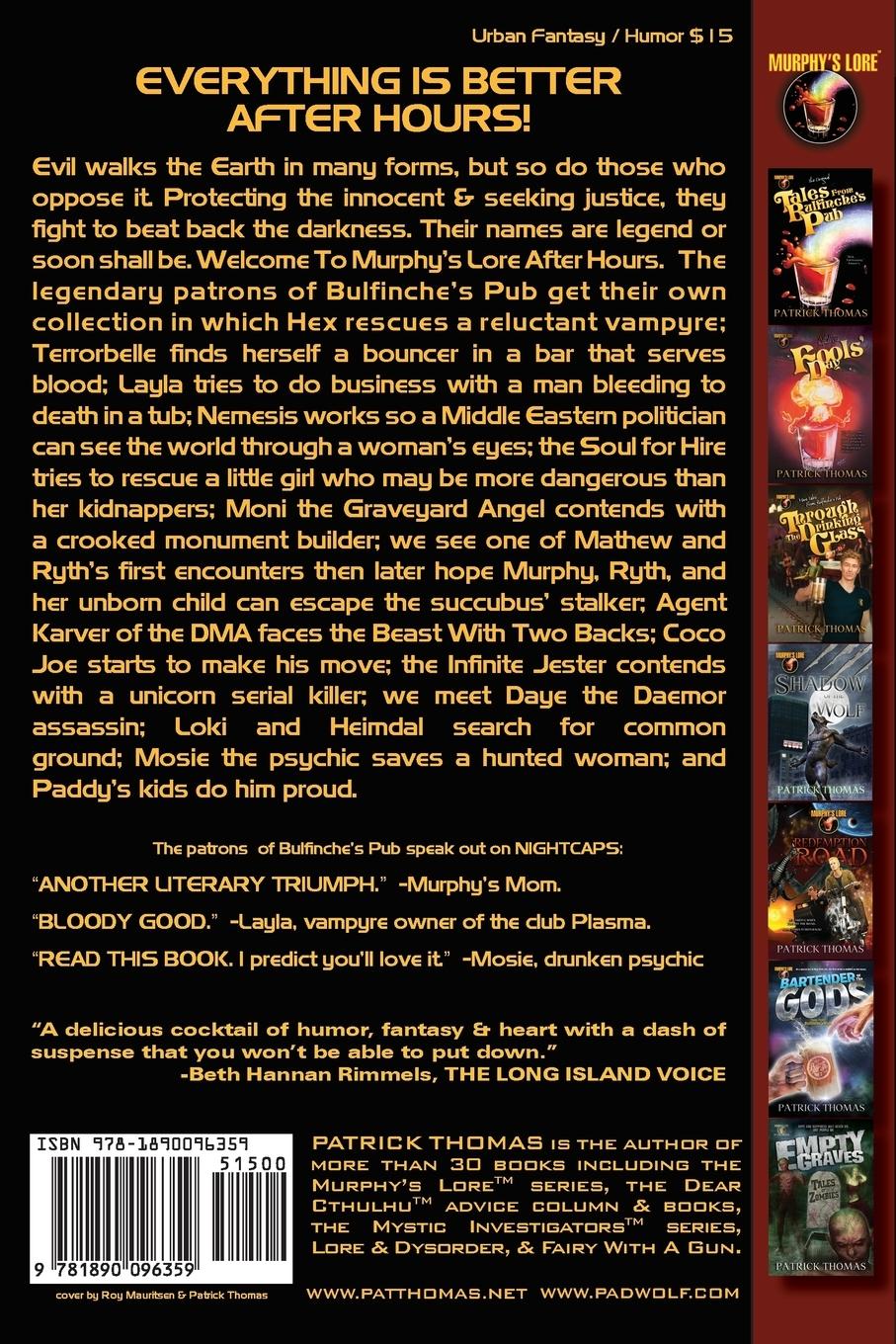 Rückseitencover Murphy's Lore After Hours