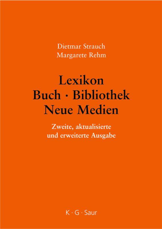 Vorderes Coverbild Lexikon Buch - Bibliothek - Neue Medien