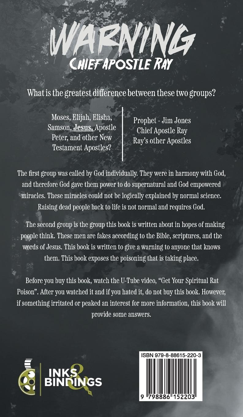 Rückseitencover WARNING Chief Apostle Ray