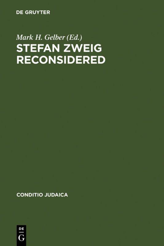 Vorderes Coverbild Stefan Zweig Reconsidered