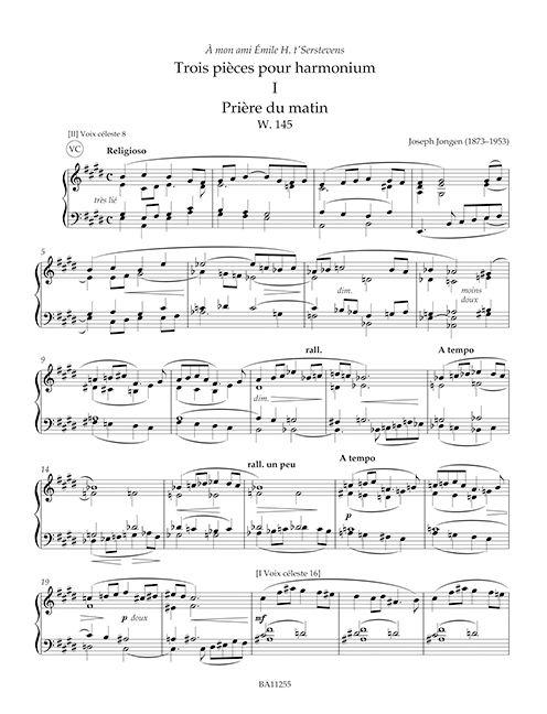 Beispielinhalt (Bild) Sämtliche Orgel- und Harmoniumwerke, Band 1