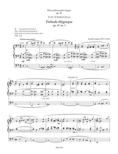 Beispielinhalt (Bild) Sämtliche Orgel- und Harmoniumwerke, Band 2