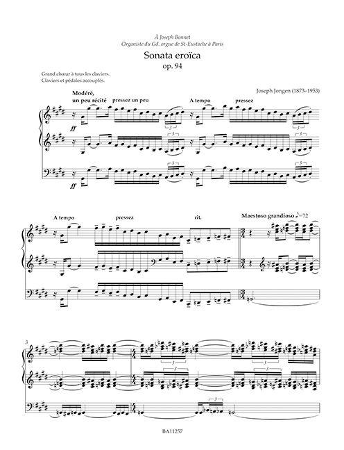Beispielinhalt (Bild) Sämtliche Orgel- und Harmoniumwerke, Band 3