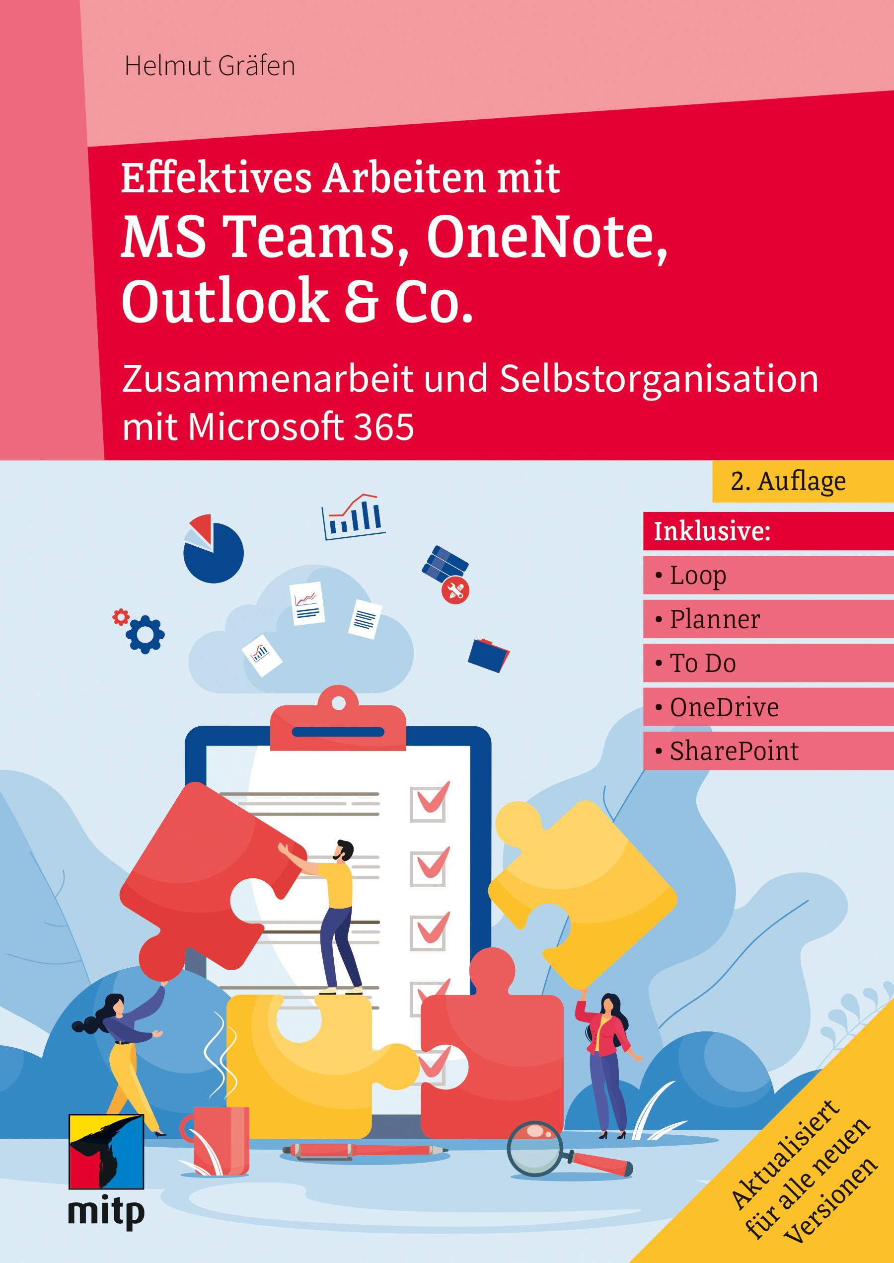 Vorderes Coverbild Effektives Arbeiten mit MS Teams, OneNote, Outlook & Co.
