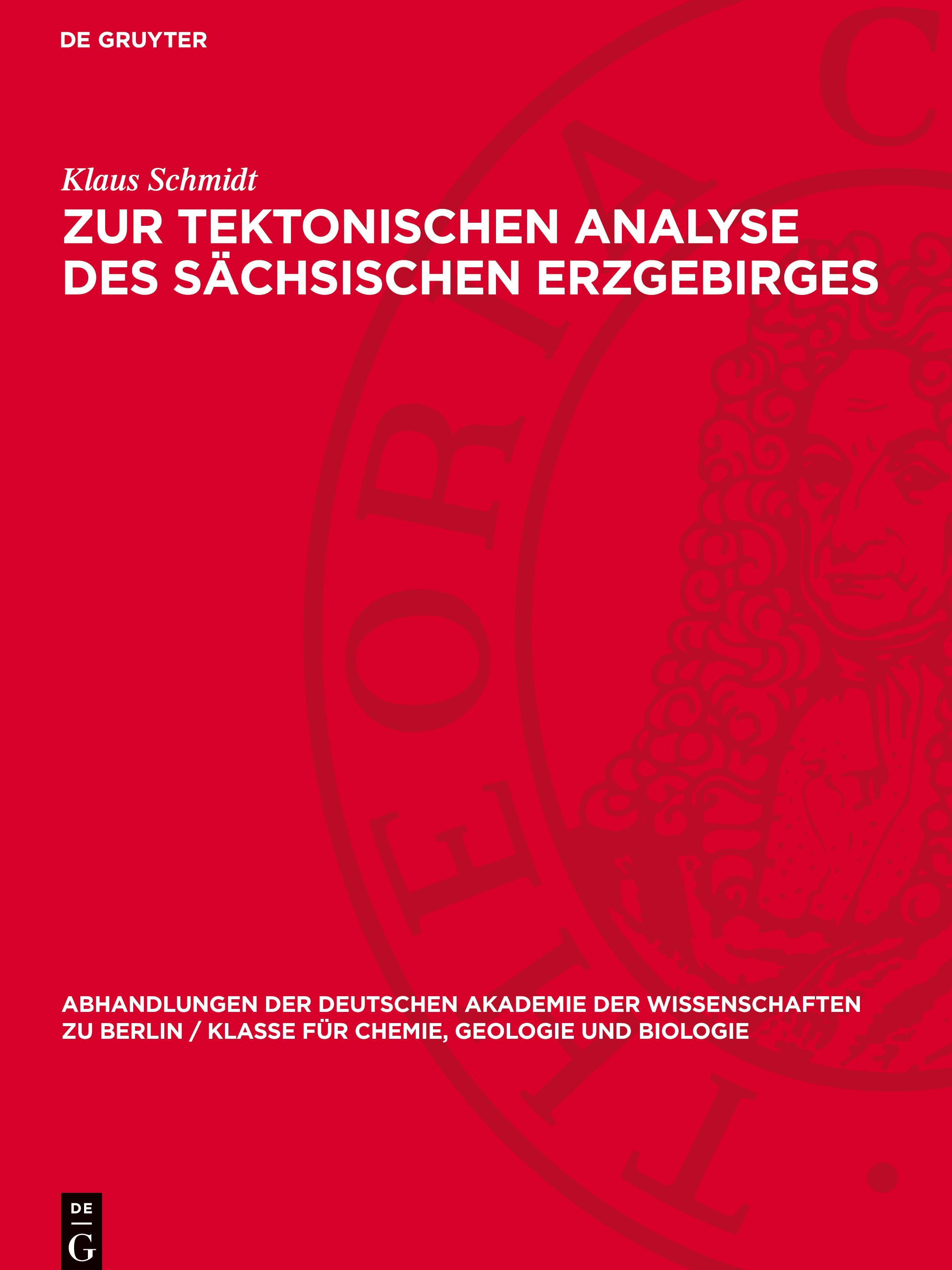 Vorderes Coverbild Zur tektonischen Analyse des sächsischen Erzgebirges