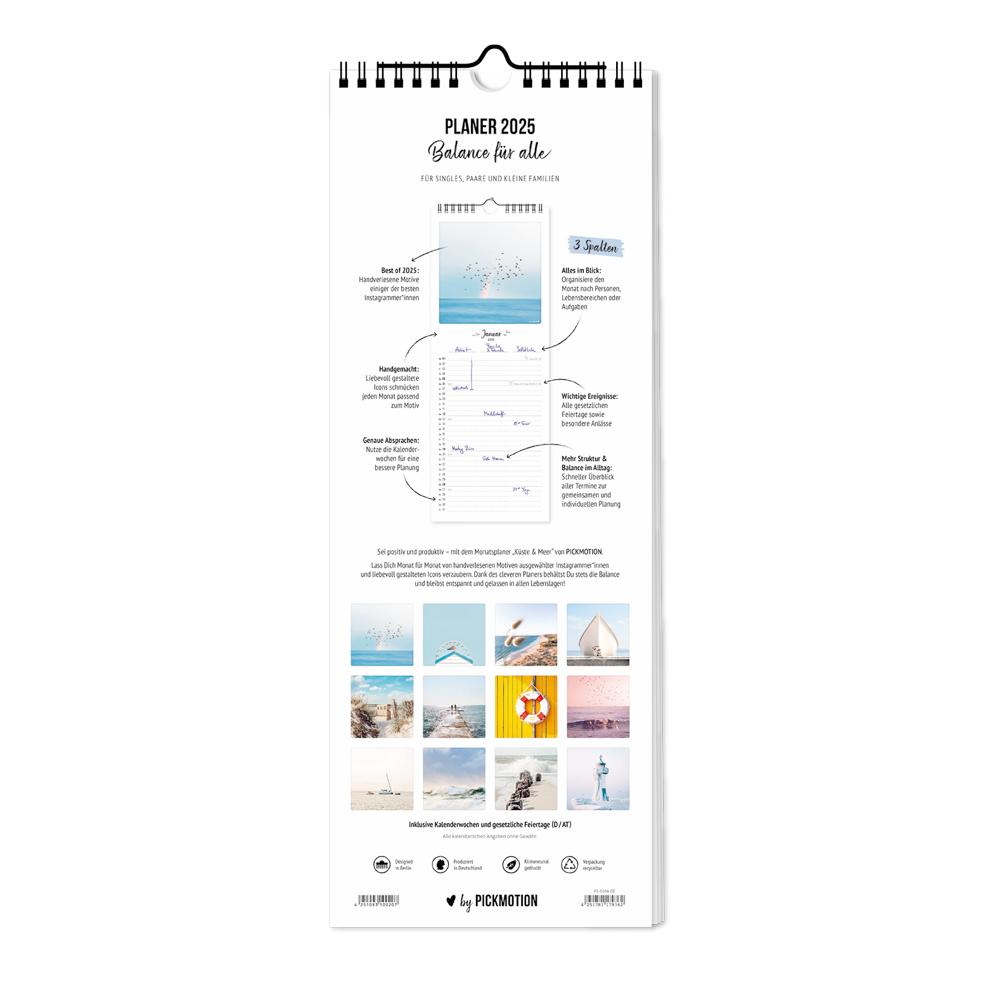 Beispielinhalt (Bild) Planer 2025 - Küste & Meer