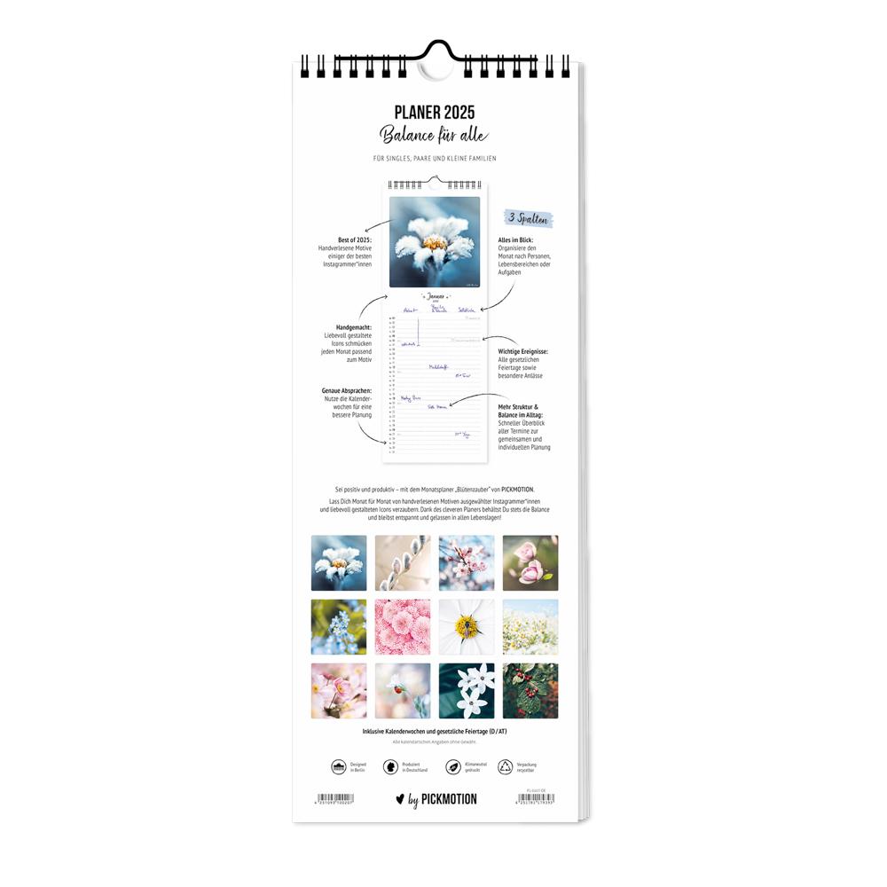 Beispielinhalt (Bild) Planer 2025 - Blütenzauber