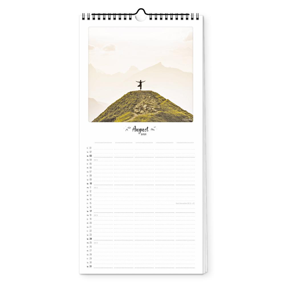 Beispielinhalt (Bild) Familienplaner 2025 - Momente der Ruhe