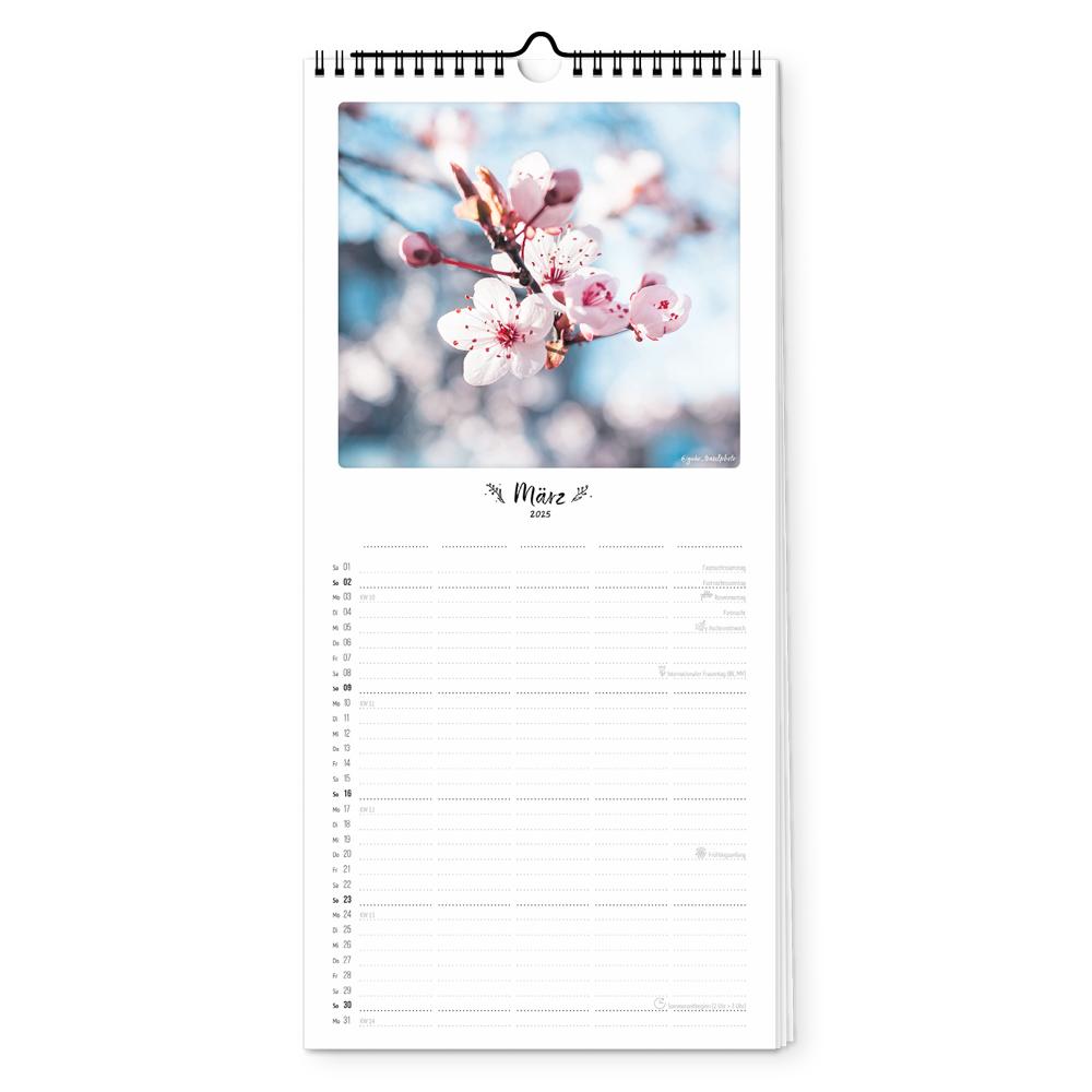 Beispielinhalt (Bild) Familienplaner 2025 - Blütenzauber