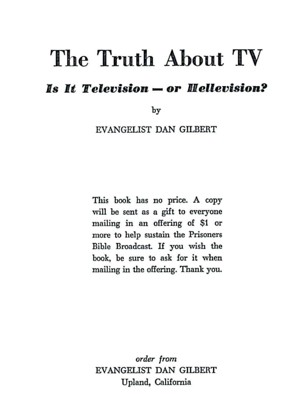 Vorderes Coverbild The Truth About TV