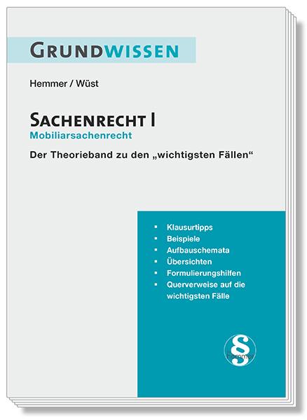 Vorderes Coverbild Grundwissen Sachenrecht I - Mobiliarsrecht