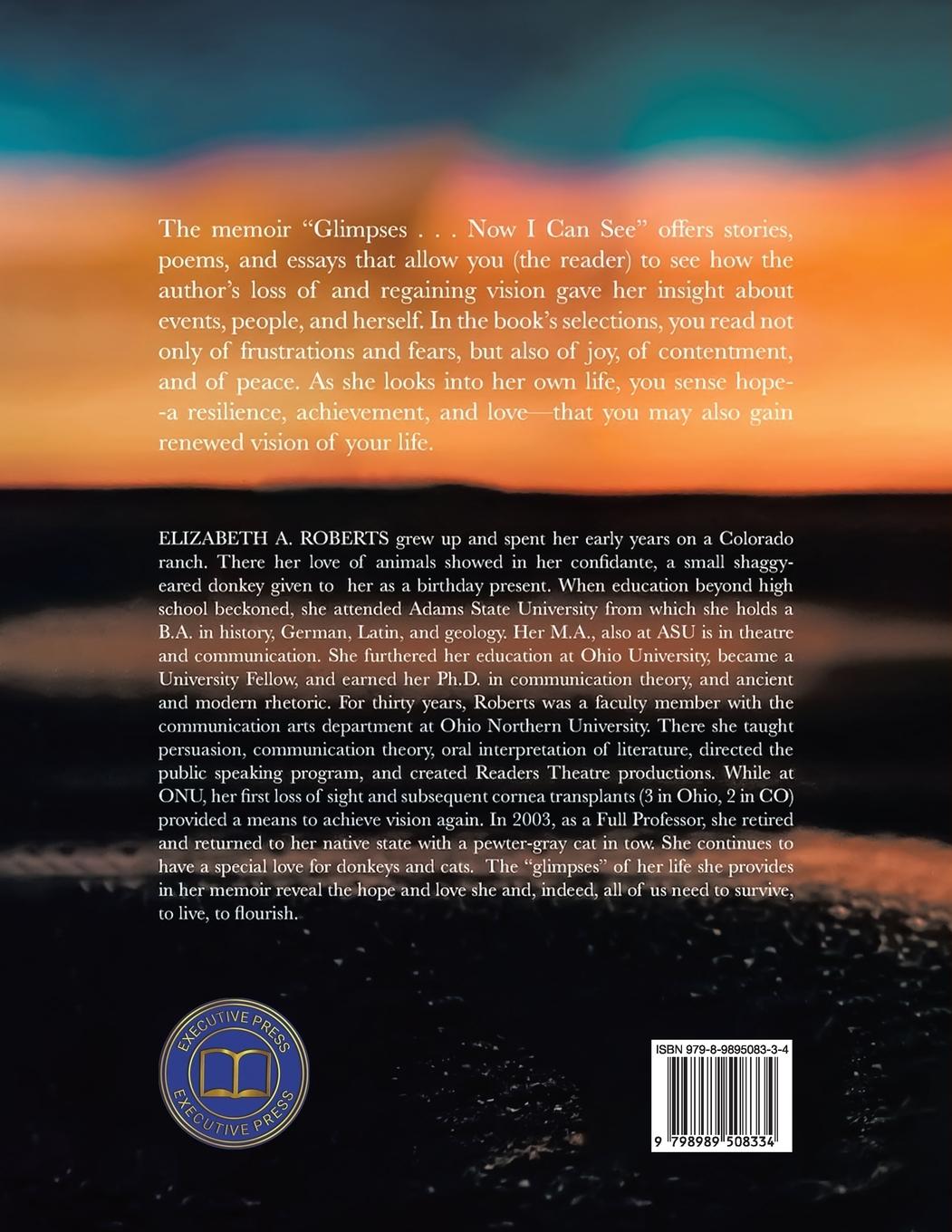 Rückseitencover Glimpses... Now I Can See