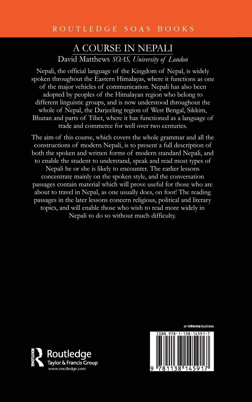 Rückseitencover Course in Nepali