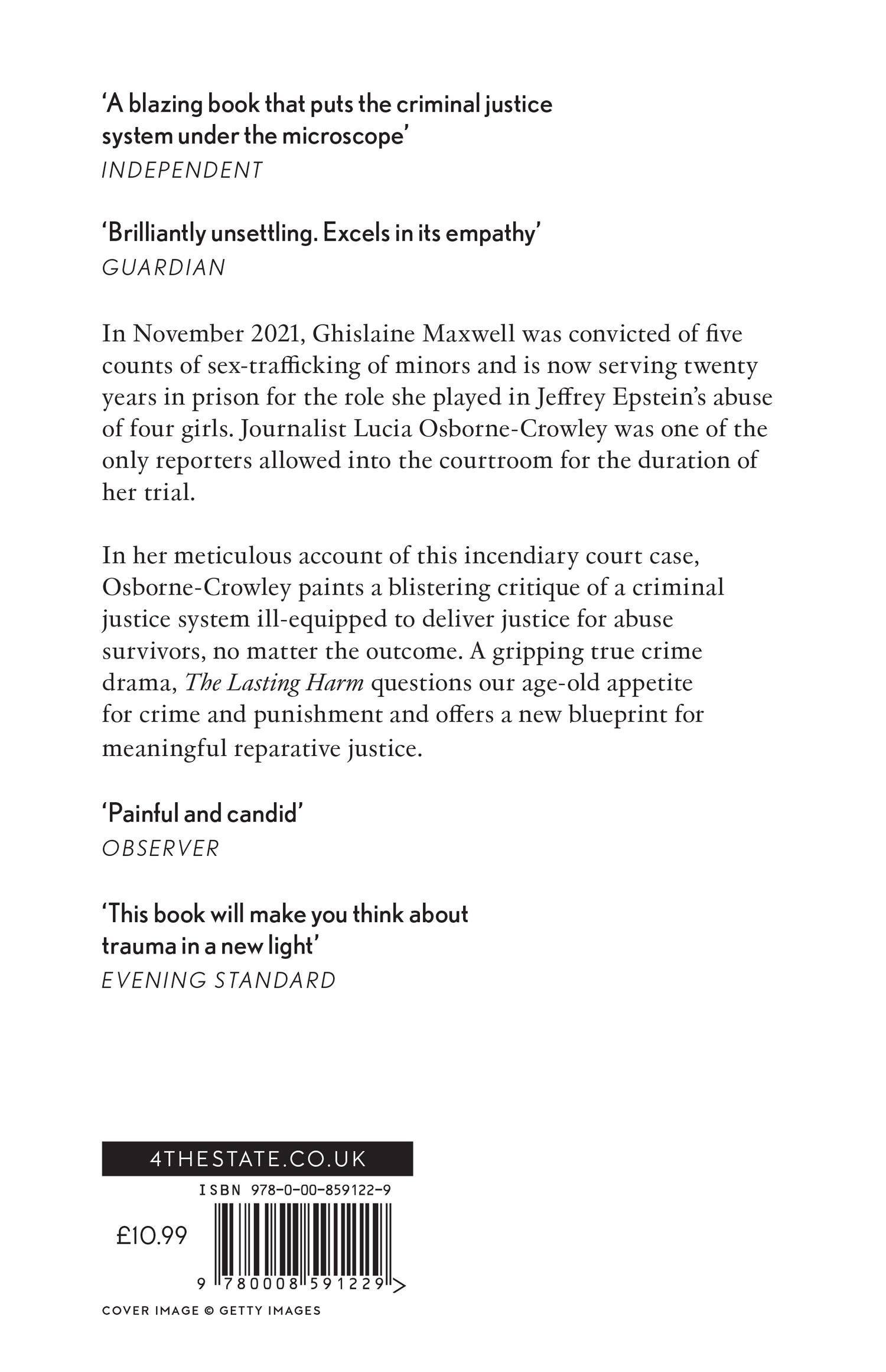 Rückseitencover The Lasting Harm